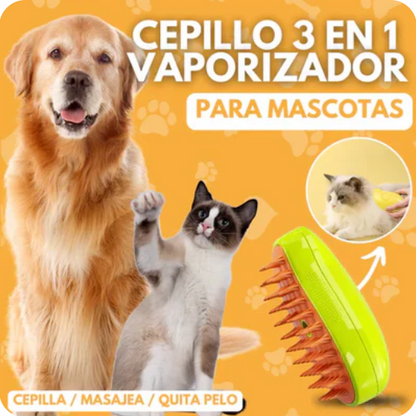 Cepillo Vaporizador Para Mascotas