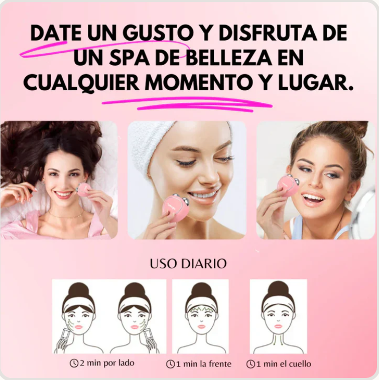 Masajeador Facial Con Micro Corriente