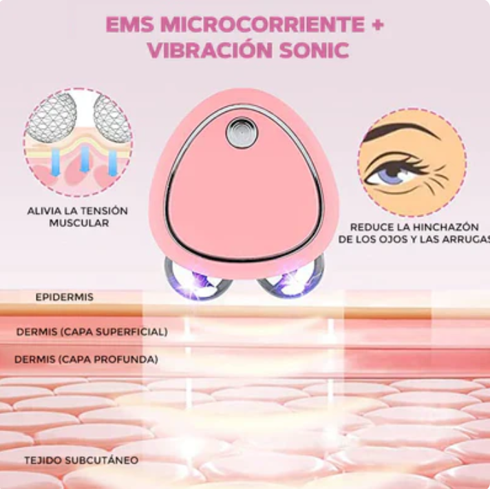 Masajeador Facial Con Micro Corriente