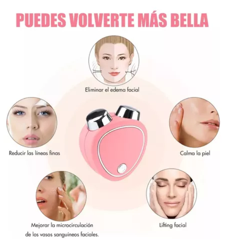 Masajeador Facial Con Micro Corriente